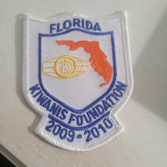Florida Kiwanis Foundation Jacket Hat Patch - Vintage 2009 - 2010 Member Badge - Picture 1 of 4